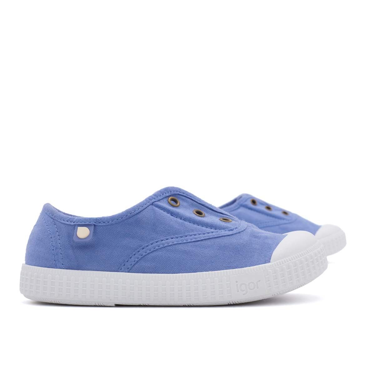 Zapatillas Igor Niños Lona Azul Jeans