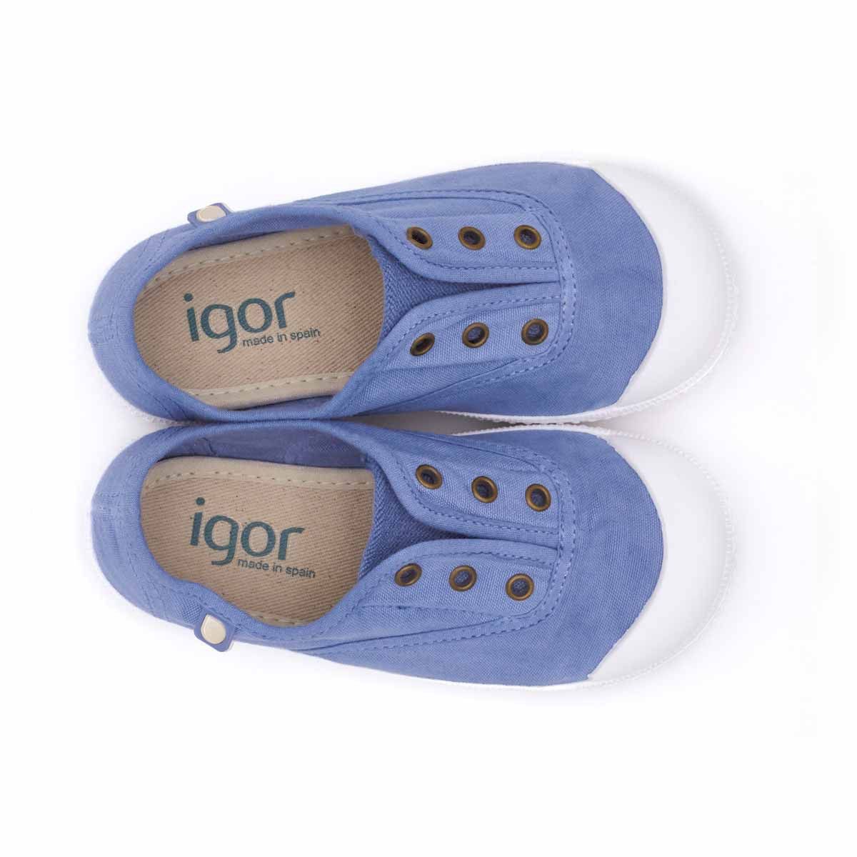 Zapatillas Igor Niños Lona Azul Jeans