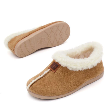 Zapatillas Casa Forro Borrego Camel