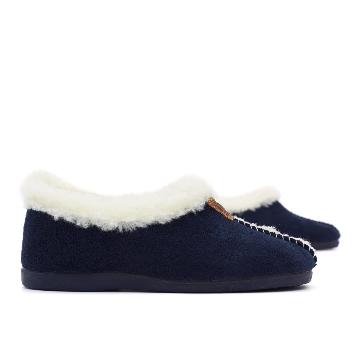 Zapatillas Casa Forro Borrego Marino