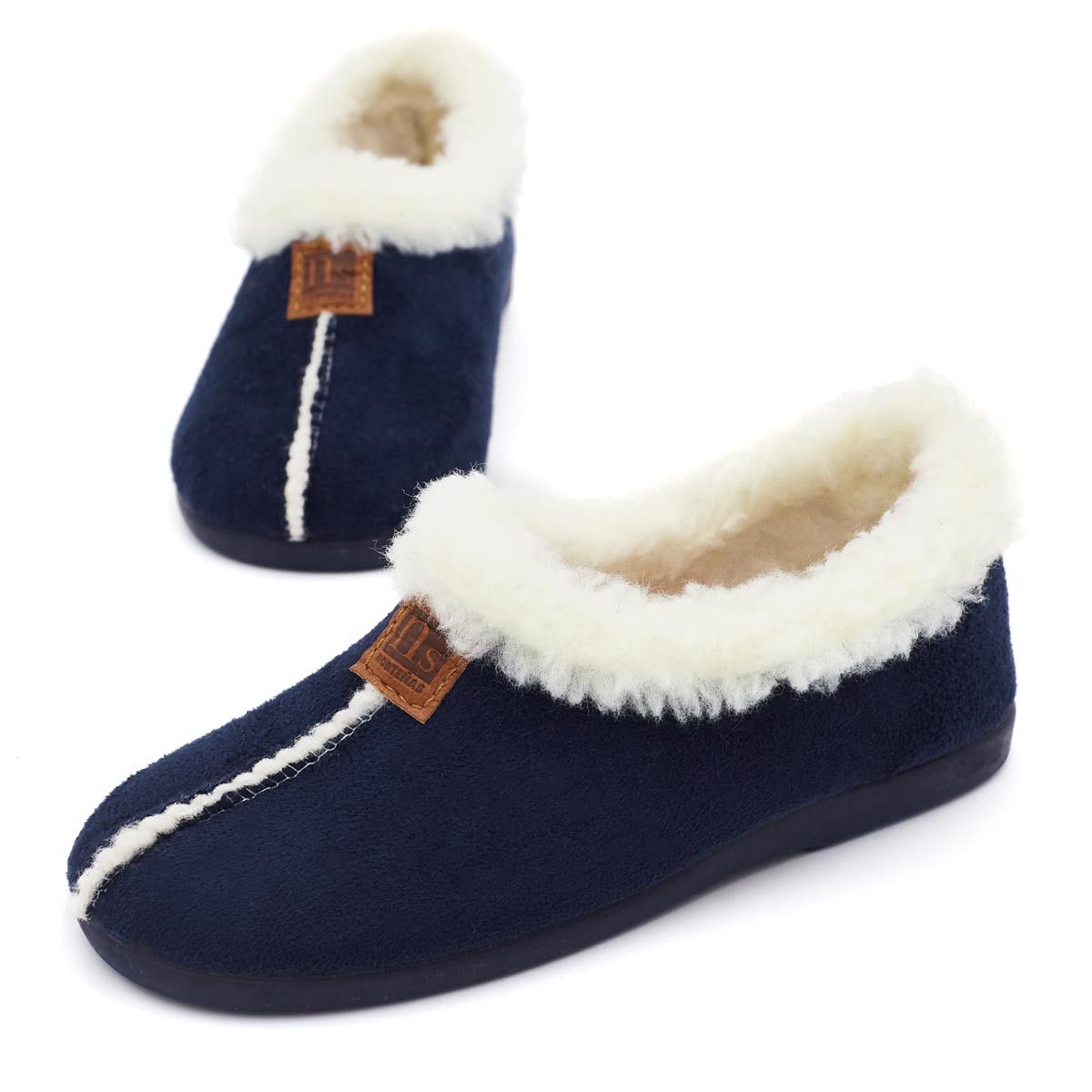 Zapatillas Casa Forro Borrego Marino