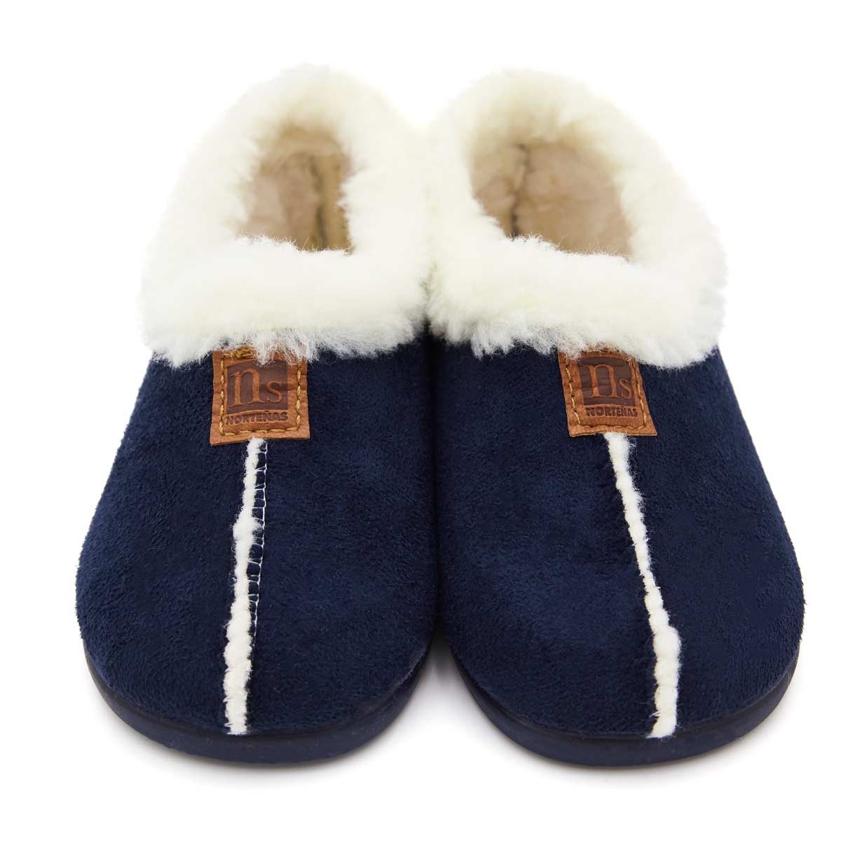 Zapatillas Casa Forro Borrego Marino