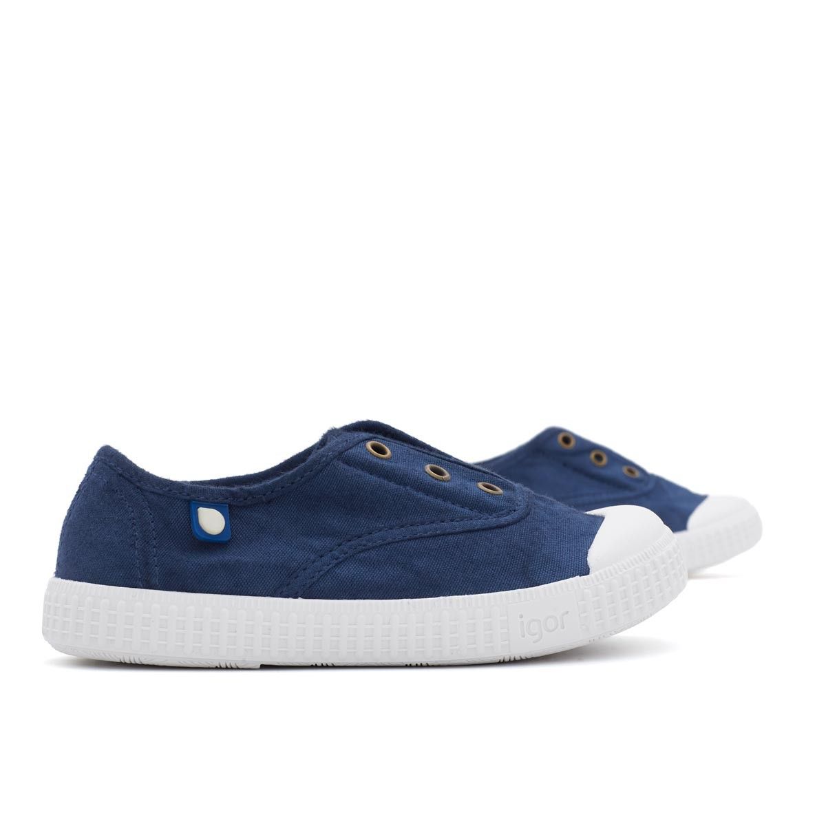 Zapatillas Igor Niños Lona Marino