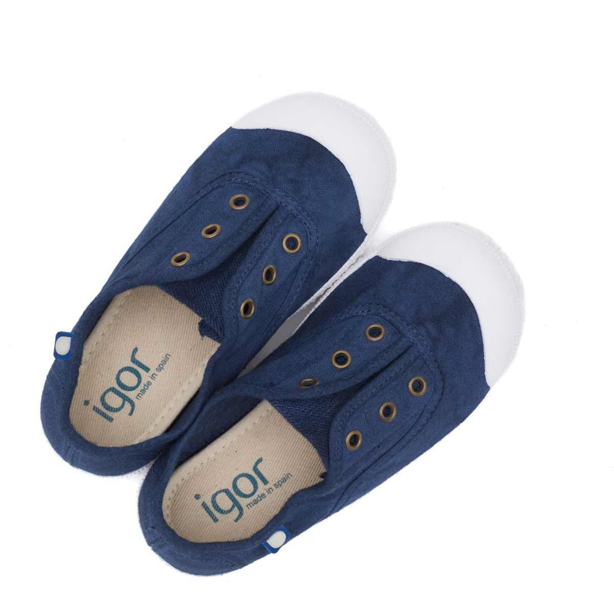 Zapatillas Igor Niños Lona Marino