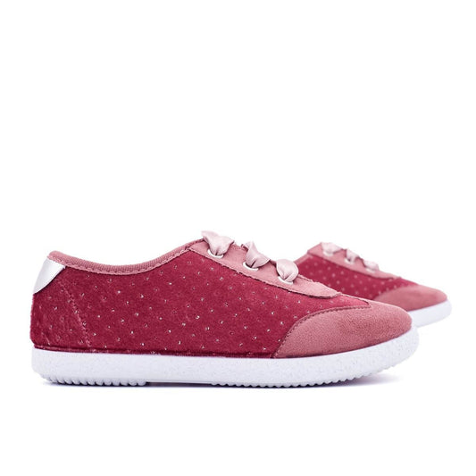Zapatilla Niña Terciopelo Rosa