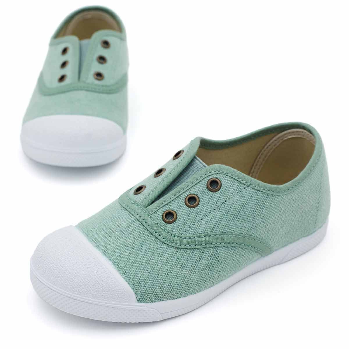 Zapatilla Niño Lona Helecho
