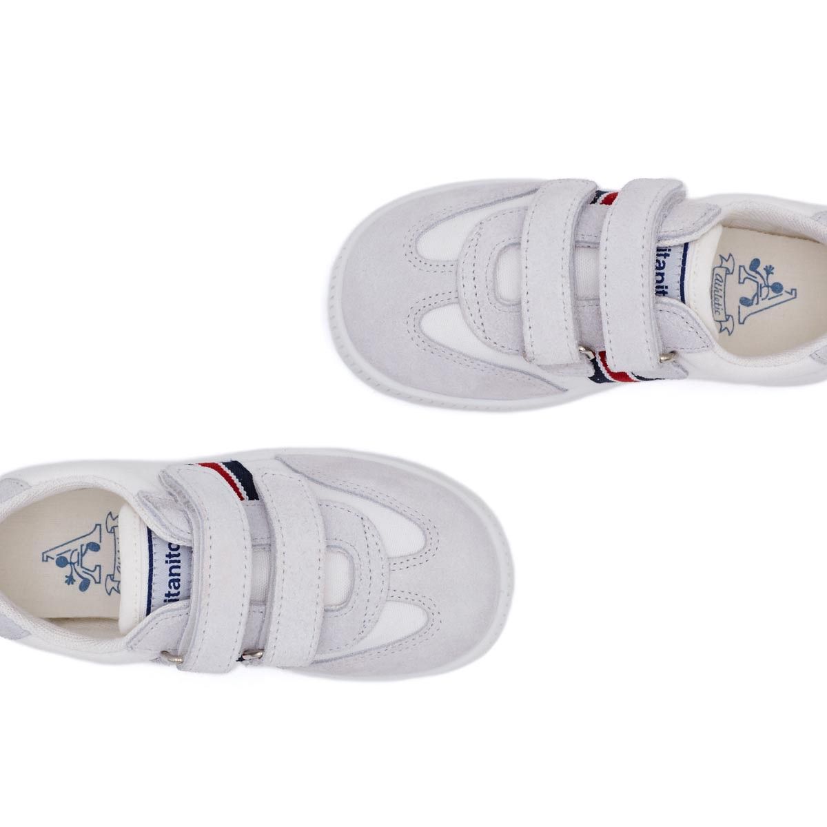 Zapatillas Titanitos Urbana Blanco Tira Adherente