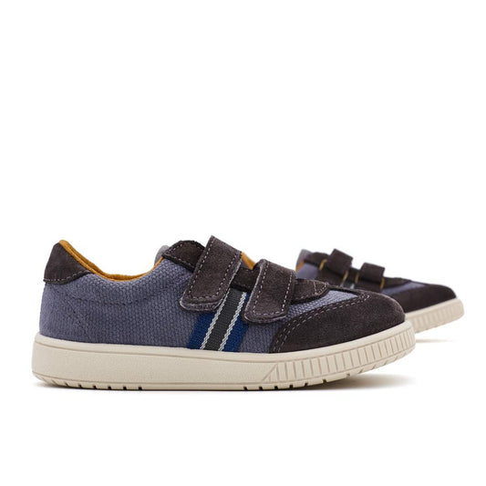 Zapatillas Titanitos Urbana Gris Tira Adherente
