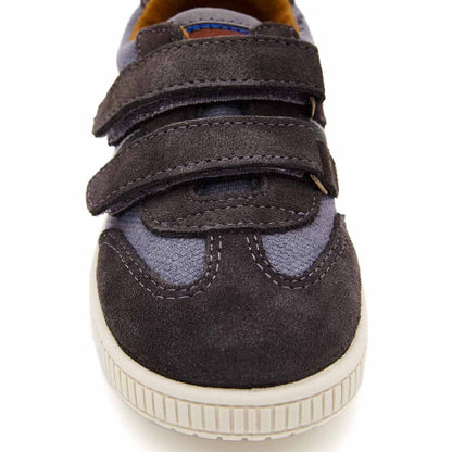 Zapatillas Titanitos Urbana Gris Tira Adherente