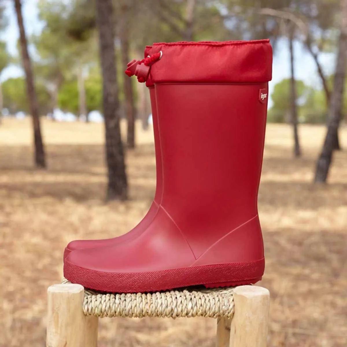 Botas de Agua Igor Rojas con cuello para Ninos Pasitrote